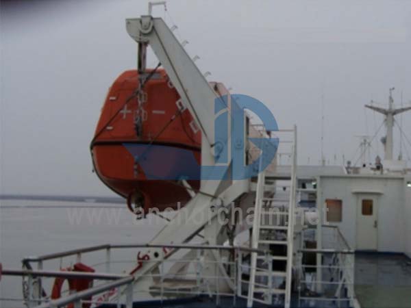 Gravitas supra caput Rolling Type Davit