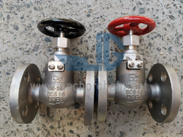 JIS F 7351 5K SCS16 Steel Screw Down Check Globe Valves
