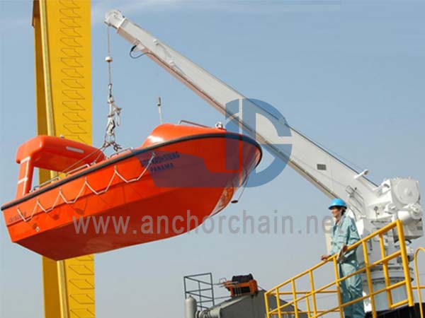 Unius manus Manual Slewing Liferaft Davit