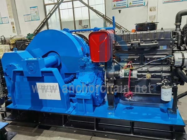 Una catena Diesel Engine Drive Windlass